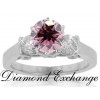 1.55 CT Women's Round Cut Pink Diamond Engagement Ring